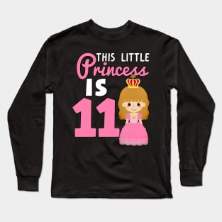 11 year old princess birthday gift Long Sleeve T-Shirt